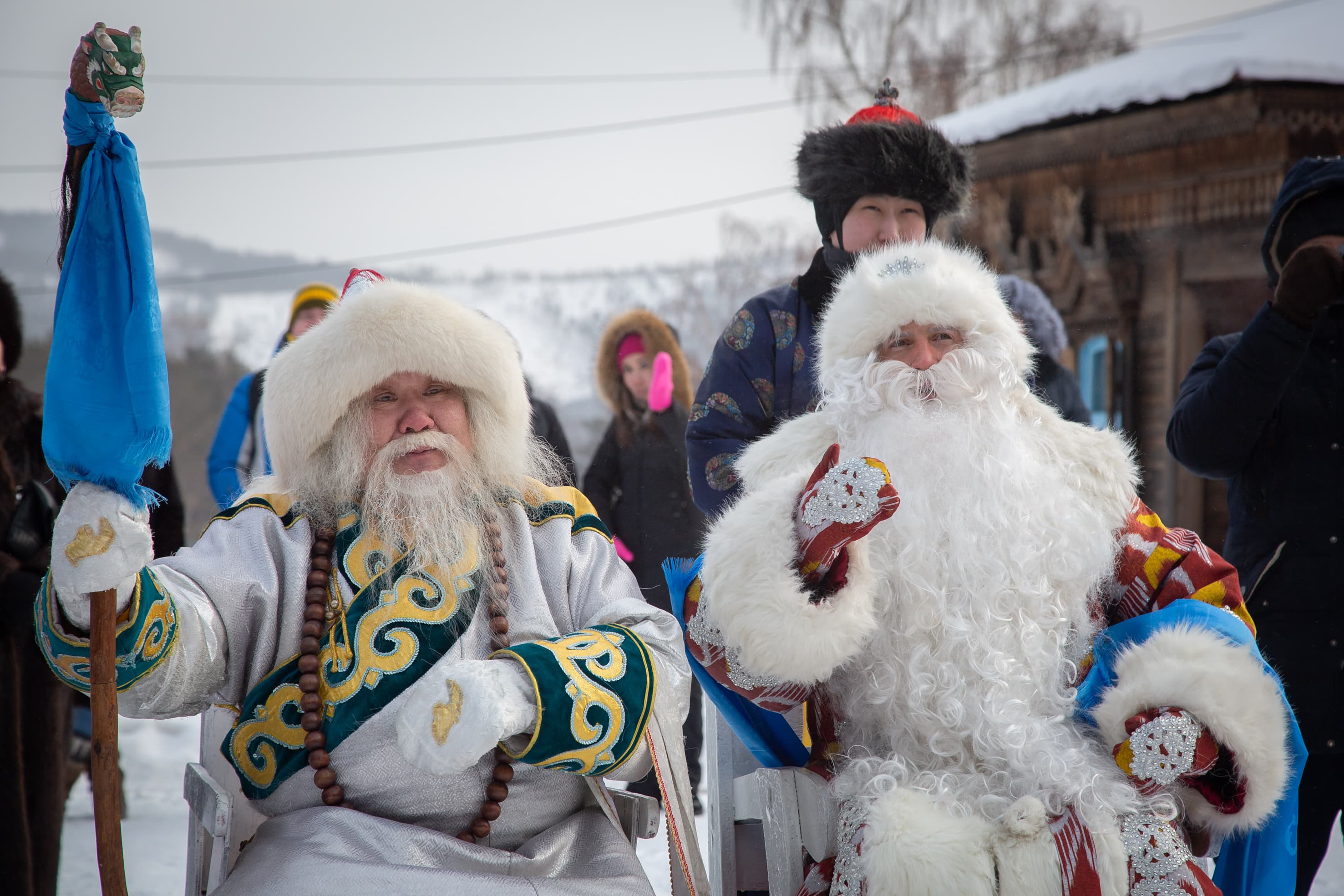 Сагаан Убген с другом Сагаан Убген с другом